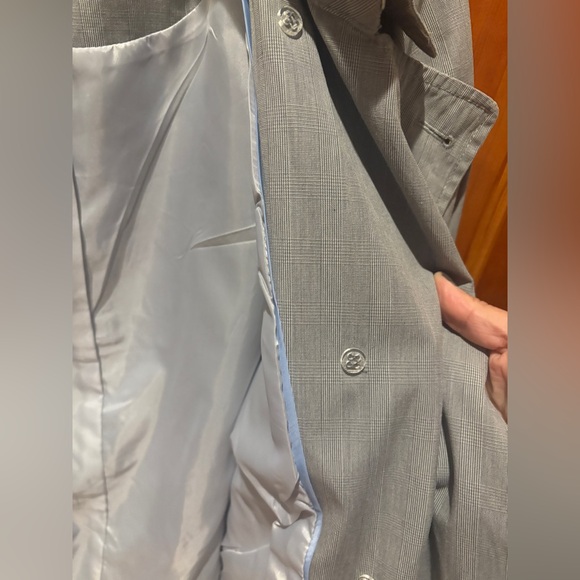 Calvin Klein Double Breasted Cotton Buckle Waist Trench Coat - Picture 10 of 17